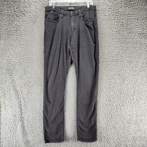 DU/ER Jeans Mens 33x34 Blck Stretch Mid Rise N2X Relaxed Taper *GUC*